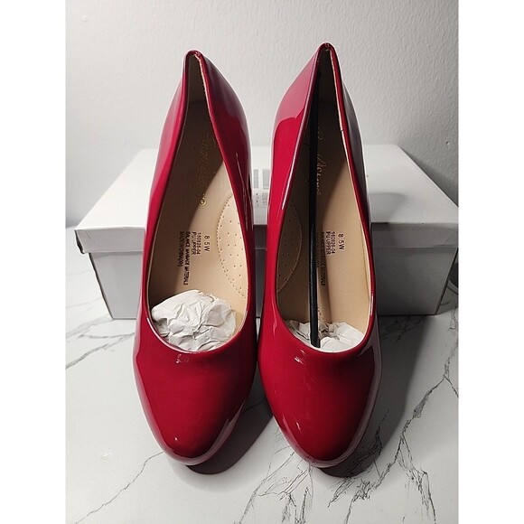 Women's Angle Steps Sophia 2 Red Shoes Low Heel Size 8.5 - Picture 1 of 9